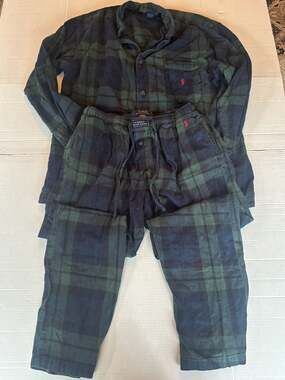 Polo Ralph Lauren Men's Plaid Flannel Pajama Set Size Large